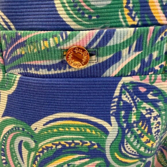 Lilly Pulitzer Layton Shift Dress XL Blue Crush “She Got Sole” EUC - Picture 4 of 11